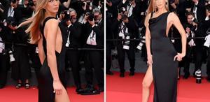 Bella Hadid, Cannes Film Festivali’nde yırtmaçlı elbisesi ile göz kamaştırdı