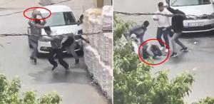 Tartıştıkları kişiyi kaldırım taşı ve sopalarla dövdüler