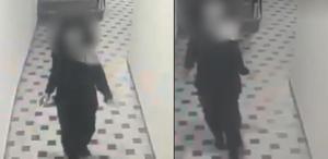 Yeşilçam oyuncusunu öldüren genç kızın kaçma anı güvenlik kamerasında