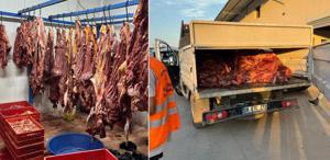 Hepsini vatandaşa yedireceklerdi Tam 3 ton bozulmuş tek tırnaklı eti ele geçirildi