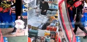 İki torbacının marketteki oyununu Yunus polislerinin dikkati bozdu