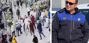 Zabıta memuru, tartıştığı pazarcı esnafı tarafından feci şekilde darbedildi
