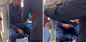 Marmaray sapığı Yaptığı rezilliği diğer yolcular fark etti