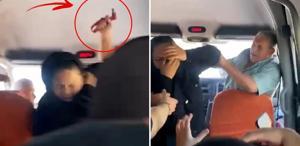 “Düzgün otur“ deyip kadın yolcuya imdat çekiciyle saldırdı