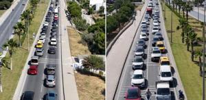 Kuşadası’na tatilci akını Son 24 saatte 60 binden fazla araç giriş yaptı