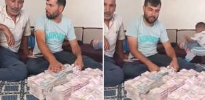 350 tane kurbanlık satan çiftçi, önüne deste deste para koyup isyan etti
