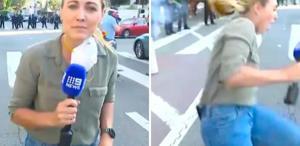 Kadın muhabir, Los Angeles protestolarını takip ederken canlı yayında vuruldu