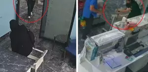 Deprem sırasında serum takılı köpeğin yanına koştu