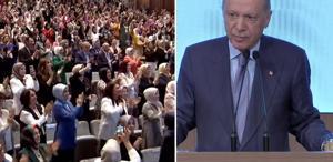Cumhurbaşkanı Erdoğan’dan 2028 mesajı Salon bir anda ayağa kalktı