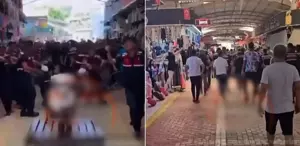 Taklitçi esnaftan linç girişimi Avukatı dövdüler, jandarmanın kafasında sandalye kırdılar