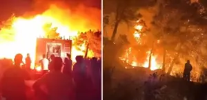 Hatay’da ormanlık alanda yangın çıktı