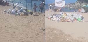 İstanbul’un meşhur plajı çöplerden geçilmiyor