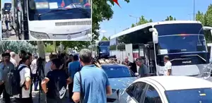 Silah bırakma töreni için Diyarbakır’dan 4 otobüs hareket etti