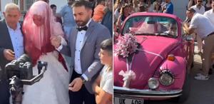 Kadir Ezildi gelinini davul zurna eşliğinde baba evinden aldı