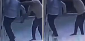 Cami müezzinine bıçaklı saldırı O anlar kameralarda