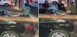 Binanın duvarına tuvaletlerini yapıp dehşet saçtılar