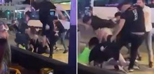 “Hesap“ kavgasında kadın turistleri darbedip yerde tekmelediler
