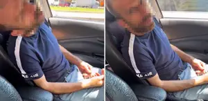 Madde kullandığı düşünülen taksicinin yaptığı pes dedirtti