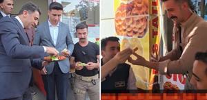 Vali Aygöl, çiğ köfteyi tatlıya bağladı