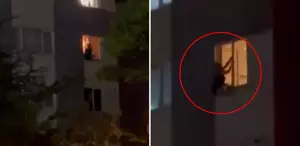 Kızına intihar mesajı atıp 4. kattan atladı Annesini görünce sinir krizi geçirdi