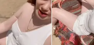 Mısır’da kısa şortla deveye bindi, sonrasında olanlar inanılmaz