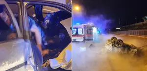 Ankara’da ters yön dehşeti Sürücüler olay yerinde hayatlarını kaybetti