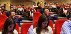 Aziz Yıldırım’ın konuşmasına damga vuran görüntü