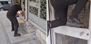 Yer: İstanbul Sinyalin içeriden geldiğini tespit edince dükkanın kapısını kırıp içeri girdi