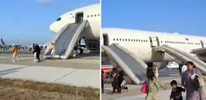 THY uçağında korku dolu anlar Yolcular acil tahliye edildi