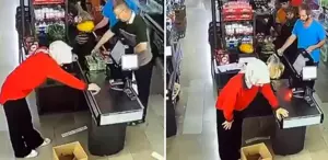 Zincir markette yürekleri sızlatan anlar