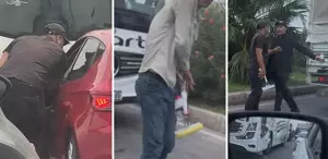 Trafikte zorla camları sildikten sonra kapıları açıp para istiyorlar
