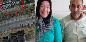 Yaşlı çifti hayattan koparan korkunç kazanın görüntüleri ortaya çıktı