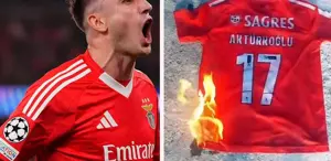 Galatasaraylı taraftarlar, Kerem Aktürkoğlu’nun formasını yaktı