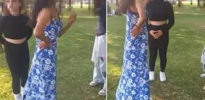 Parkta infial yaratan görüntü: Burada aile var ne yapıyorsunuz