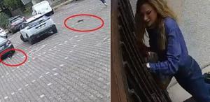Genç kadın peşindekilerden dakikalarca kaçtı, videoyu izleyen gülmekten kırıldı