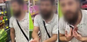 Çocuklu kadını markette taciz eden sapık gözaltına alındı