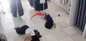 Kamera kayıttaydı: Mağazada dinlenen kadın hayatının şokunu yaşadı