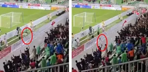 Gol sevinci esnasında 3 metreden boşluğa düştü