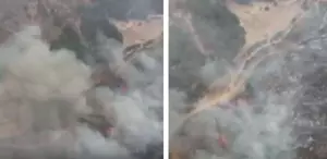 Çanakkale kabusu yaşıyor Havadan çekilen görüntüler yangının büyüklüğünü gözler önüne serdi