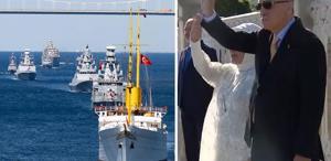 Mavi Vatan’ın koruyucuları İstanbul’u ve Cumhurbaşkanı Erdoğan’ı selamladı