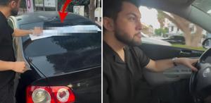Boşanan adamın arabasına yazdığı yazı bomba Sürücülerden bir isteği var