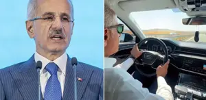 Hız sınırını aşan Bakan Uraloğlu, jandarmadan ceza yedi
