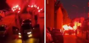 Kız isteme merasiminde meşale yakıp yol kapatan damat adaylarına ceza
