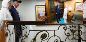 Cumhurbaşkanı Erdoğan, Emine Erdoğan ile birlikte Savanora Yatı’nı ziyaret etti