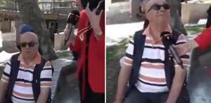 Muhabir baltayı taşa vurdu Görme engelli vatandaşla diyaloğu şaşkınlık yarattı