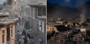 6’lık depremin vurduğu Afganistan’dan gelen ilk görüntüler korkunç