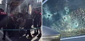 Serdar Öktem’in aracına kurşun yağmuru İşte olay yerinden ilk görüntüler