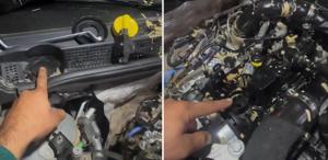 Cam suyunu aracın motoruna koyunca olanlar oldu