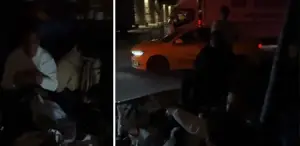 Ne soğuk havaya ne de yağmura aldırdılar, hediye çanta için günler öncesinden kamp kurdular