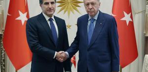 Cumhurbaşkanı Erdoğan, Irak Kürt Bölgesel Yönetimi Başkanı Barzani’yi kabul etti